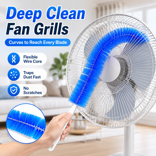 😍50% OFF🎁Flexible Microfiber Fan Duster Brushes – Reusable Cleaning Tools🔧-8HJ9