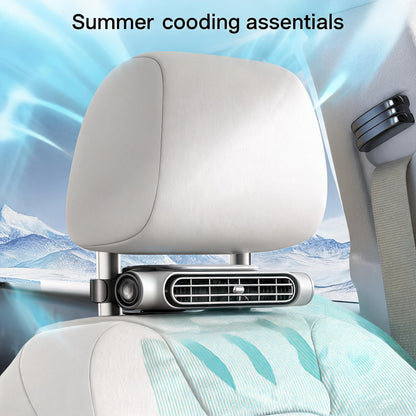 🌀💨Car Seat Velcro Fan: 3 Adjustable Speeds, USB Charging, Suitable For Cars, Golf Carts, And Travel RVs-8SA8