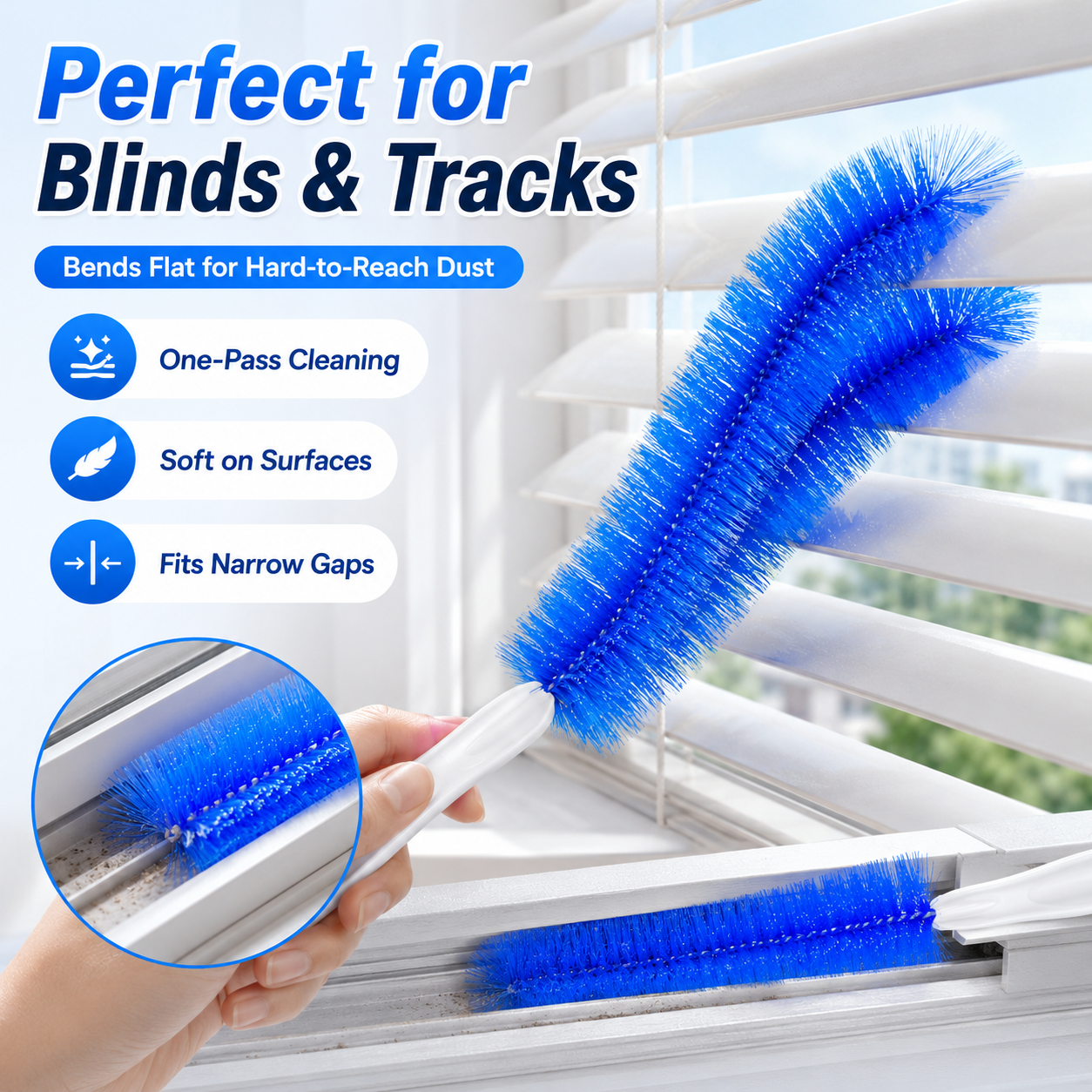 😍50% OFF🎁Flexible Microfiber Fan Duster Brushes – Reusable Cleaning Tools🔧-8HJ9