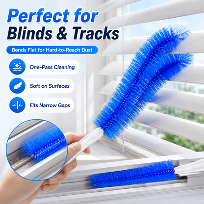 😍50% OFF🎁Flexible Microfiber Fan Duster Brushes – Reusable Cleaning Tools🔧-8HJ9