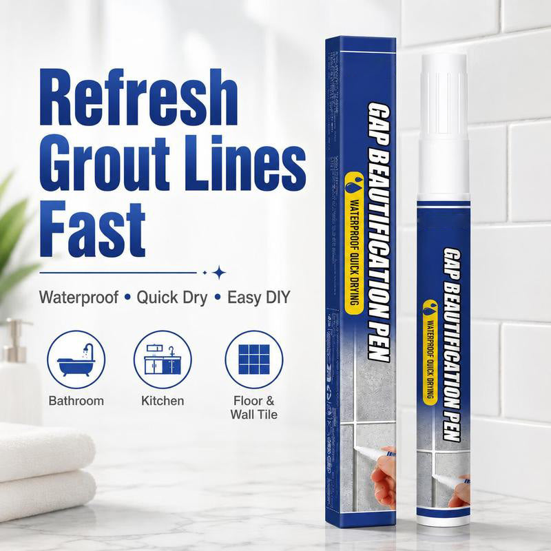 🖌️Tile Grout Repair Marker Pen✨ Renew Your Tile Grout in Seconds – Waterproof, Precision Marker for Home Renovation! ✨-8SA8