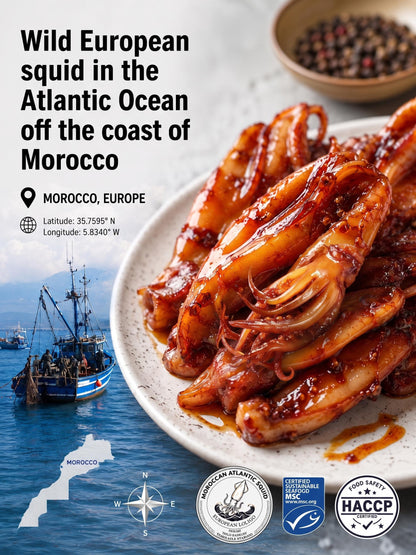 🦑BBQ Roasted Whole Squid Snack – Ready to Eat, Individually Wrapped-Ray