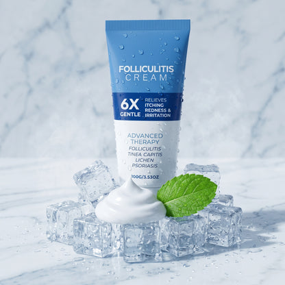 🌟【Top Choice|Over 10k+ Sold🥇】Folliculitis Soothing Cream - Organic Gentle Botanical Formula for Scalp Face & Body Advanced Formula-8SA8