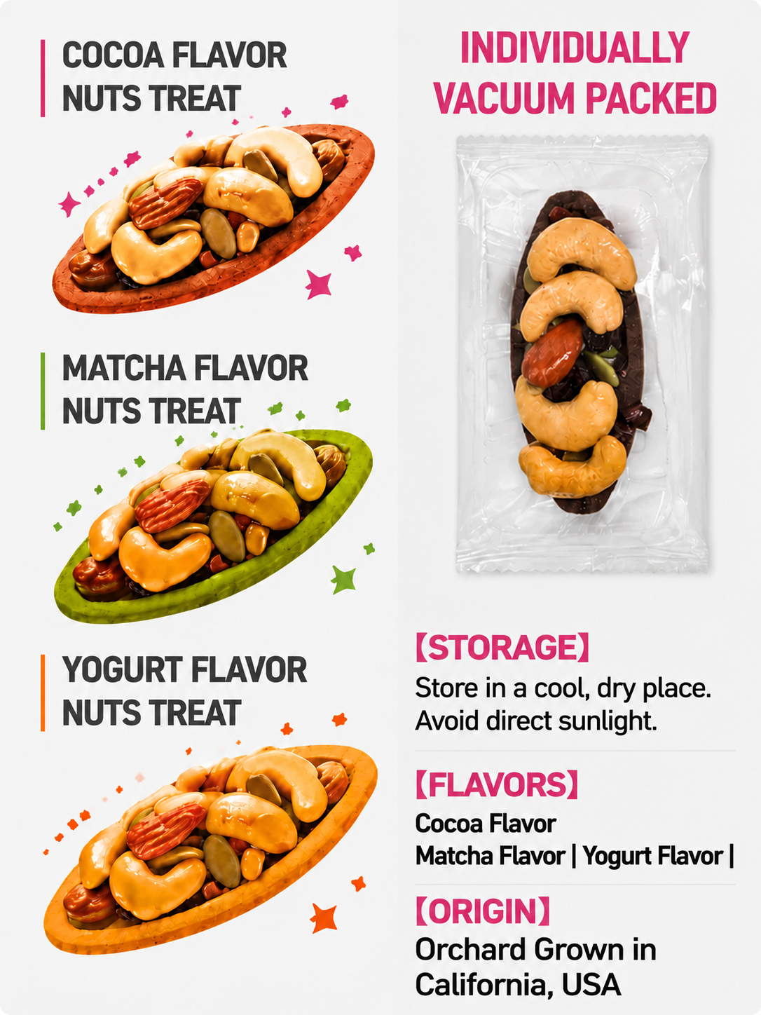 🍪Premium Crispy Almond Cashew Cookies – Roasted Nut Snack with Cocoa, Matcha & Original Flavors-Ray