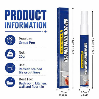 🖌️Tile Grout Repair Marker Pen✨ Renew Your Tile Grout in Seconds – Waterproof, Precision Marker for Home Renovation! ✨-8SA8