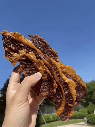 🐮Beef brisket chunks✅100% Grass-Fed & Finished, Soft Fatty Beef Snack with Natural Rendered Fat-Ray