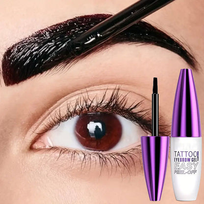 🔥Hot  | 30k+ Sold✅🎨Easy Peel-Off Eyebrow,Gel- &Sweatproof, Long-Lasting Black or Brown TattooTint- Enjoy easy eyebrow styling-8SA8