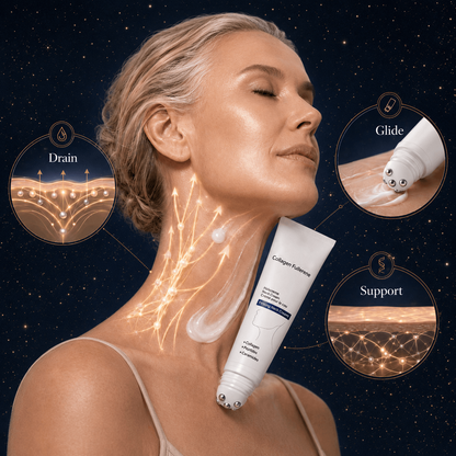 Reduces Wrinkles and Double Chin,Five Rollers for All Around Massage,Neck Firming Cream-8JX3