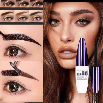 🔥Hot  | 30k+ Sold✅🎨Easy Peel-Off Eyebrow,Gel- &Sweatproof, Long-Lasting Black or Brown TattooTint- Enjoy easy eyebrow styling-8SA8