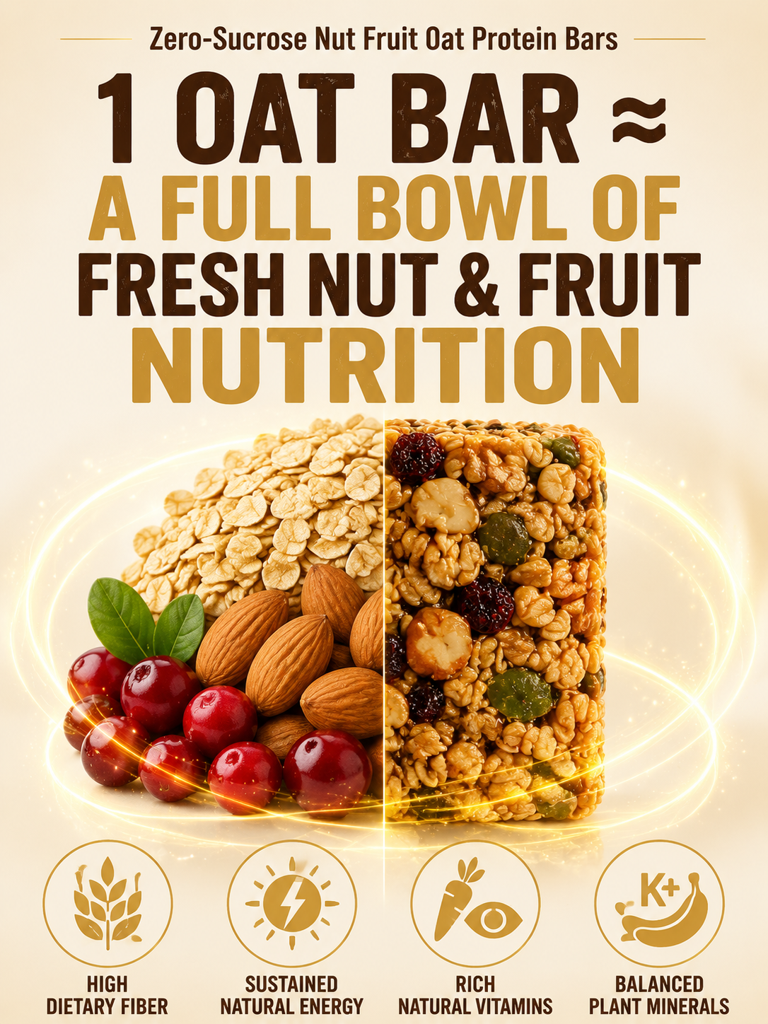 🥚Oat Protein Granola Bars Low Calorie Snack-Ray
