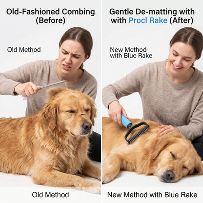 🔥HOT SALE!💯 Professional Deshedding Tool For Dogs And Cats,Shedding Removal Easy to Use Essential Grooming-8SA8