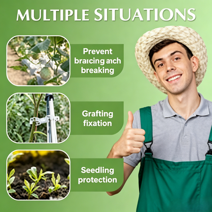 🥦🌽Secured Plastic Plant Clips🥕| Reusable Vine & Stem Support, Weatherproof Garden Clips for Tomato, Cucumber & Climbing Plants🥒🍅-8HJ9