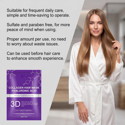 【🔥Hot Pick | 50K+ Sold💯】3D Collagen Hair Mask for Dry & Damaged Hair – Salon-Grade Deep Repair & Shine, Suitable for All Hair Types-8SA8