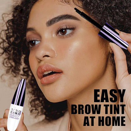 🔥Hot  | 30k+ Sold✅🎨Easy Peel-Off Eyebrow,Gel- &Sweatproof, Long-Lasting Black or Brown TattooTint- Enjoy easy eyebrow styling-8SA8
