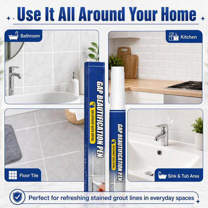 🖌️Tile Grout Repair Marker Pen✨ Renew Your Tile Grout in Seconds – Waterproof, Precision Marker for Home Renovation! ✨-8SA8