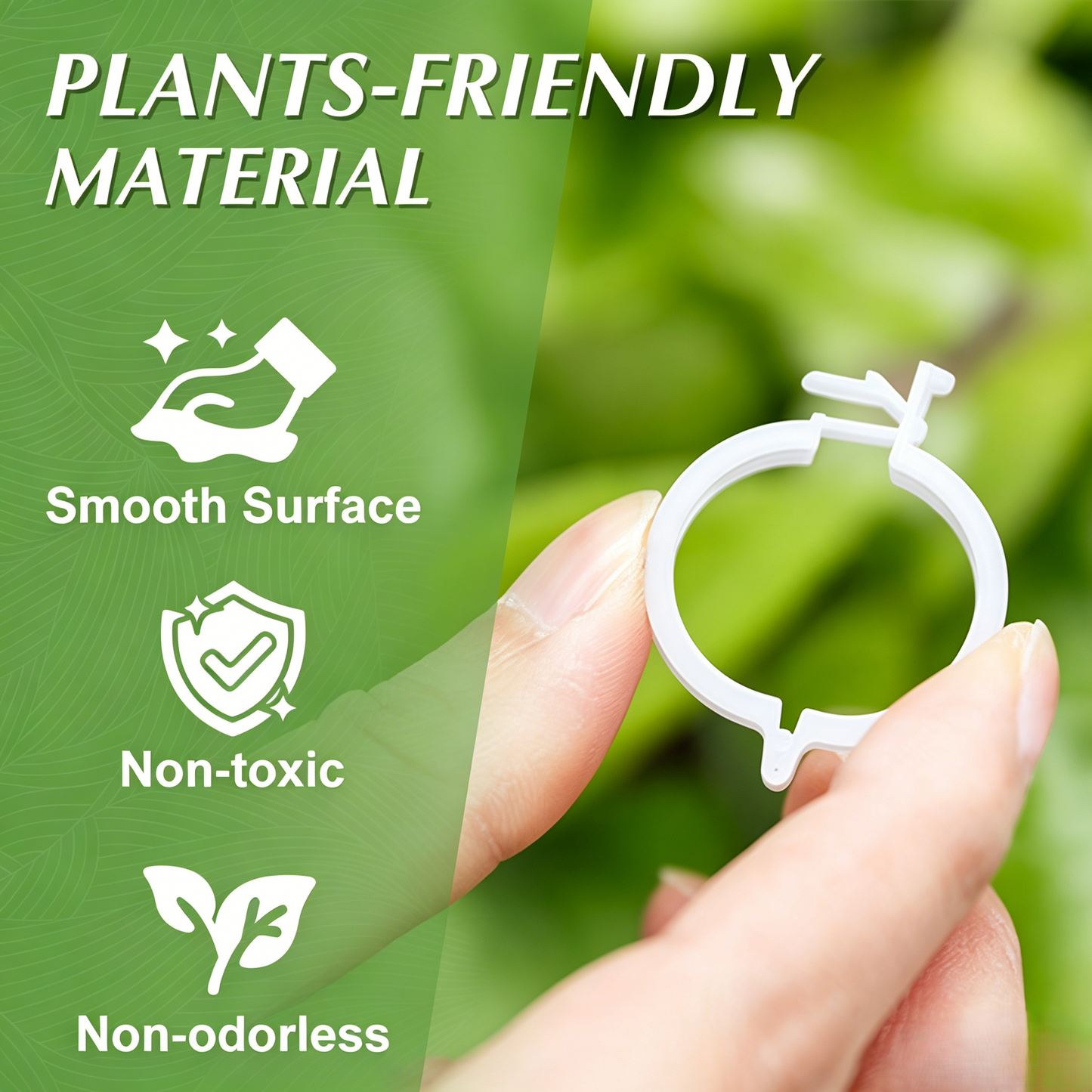 🥦🌽Secured Plastic Plant Clips🥕| Reusable Vine & Stem Support, Weatherproof Garden Clips for Tomato, Cucumber & Climbing Plants🥒🍅-8HJ9