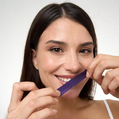 Purple Teeth Whitening Strips，Safe for Enamel - Non Sensitive Teeth Whitening - Peroxide-Free-8SA8