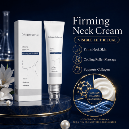 Reduces Wrinkles and Double Chin,Five Rollers for All Around Massage,Neck Firming Cream-8JX3