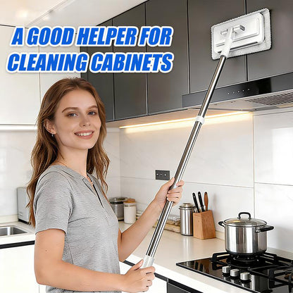 🧹Disposable Dust Mop,💦 Hands-Free Wet Dry Floor Cleaning Mop, Non-Woven Cleaning Pads For Home Hardwood Floors, Tile Floors-8SA8