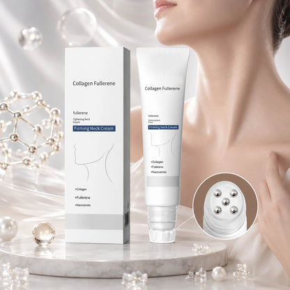 Reduces Wrinkles and Double Chin,Five Rollers for All Around Massage,Neck Firming Cream-8JX3