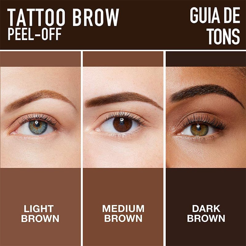 🔥Hot  | 30k+ Sold✅🎨Easy Peel-Off Eyebrow,Gel- &Sweatproof, Long-Lasting Black or Brown TattooTint- Enjoy easy eyebrow styling-8SA8