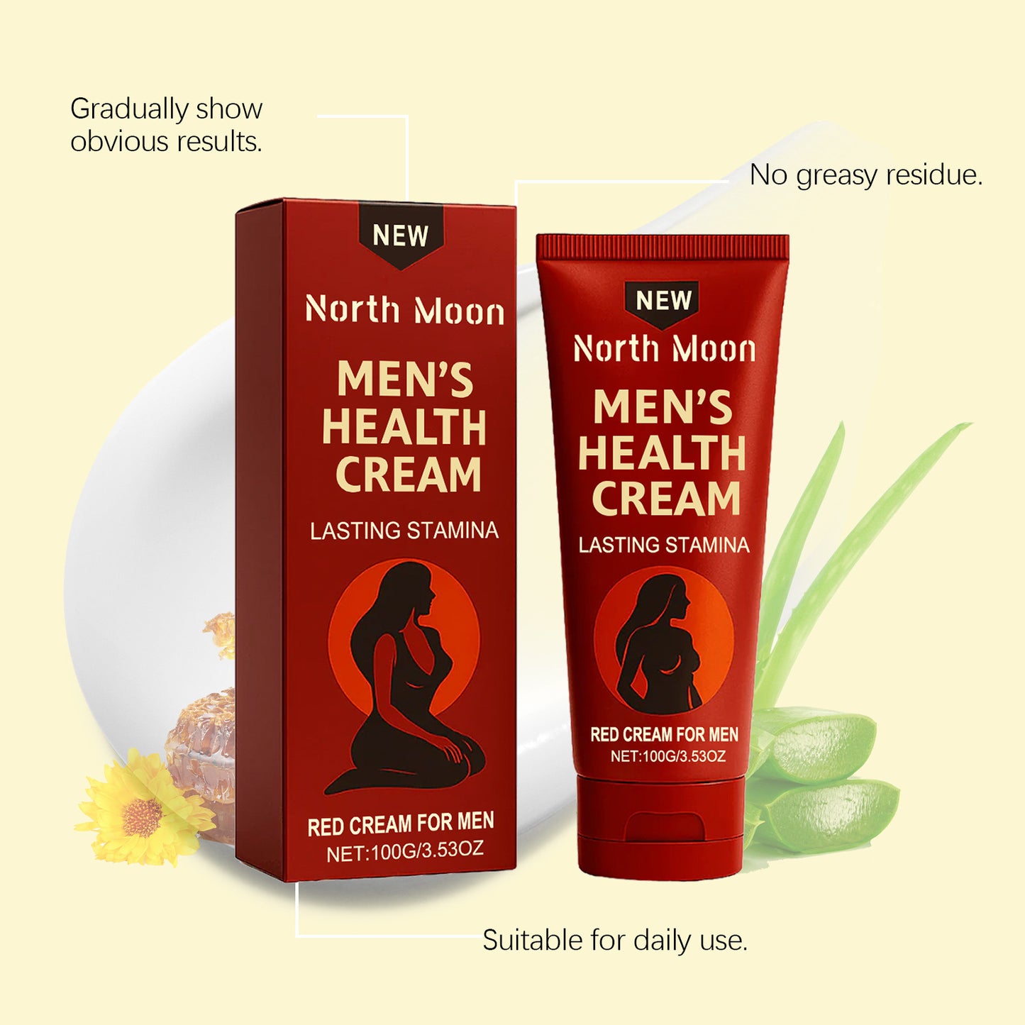 North Moon Cream for Men | Increase your penis size by up to 4.5 cm in just 7 days!-8JX3