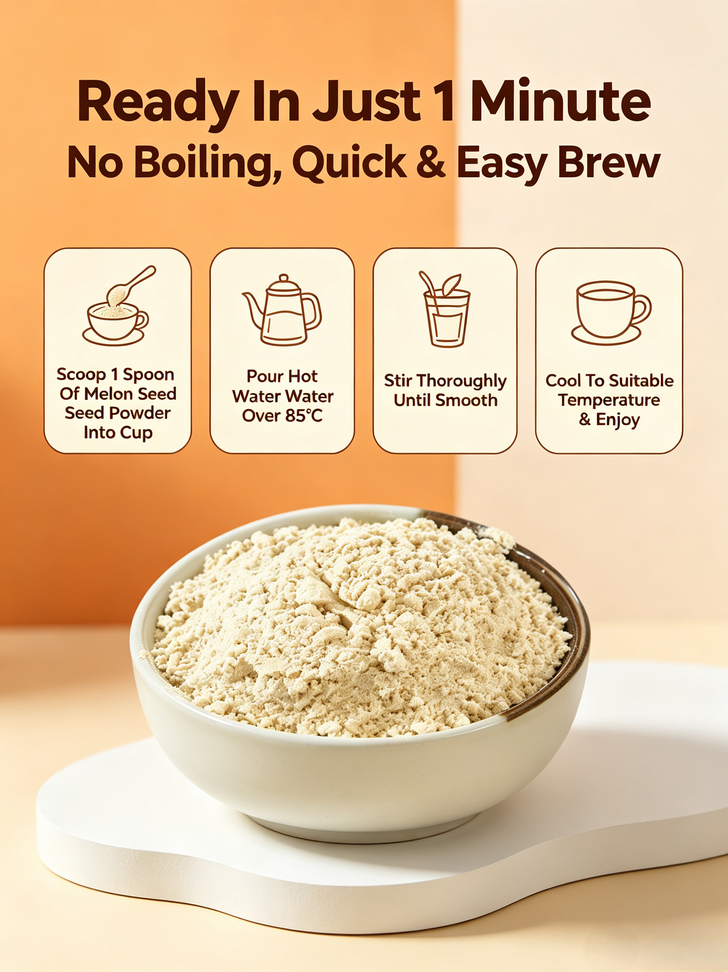 🍈 Premium Seed Powder Blend | Smooth Taste, Easy Nutrition-Ray