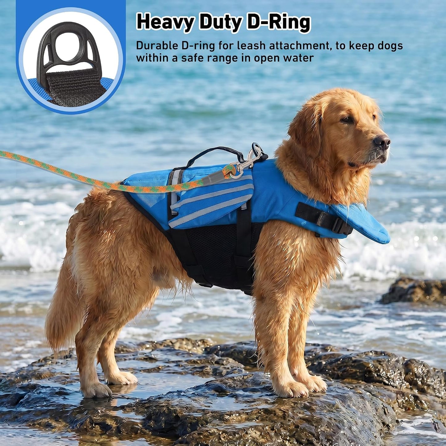 🔥 Best Seller 🐶Dog Life Jacket | Maximum Buoyancy & Ultimate Water Safety-8YF7