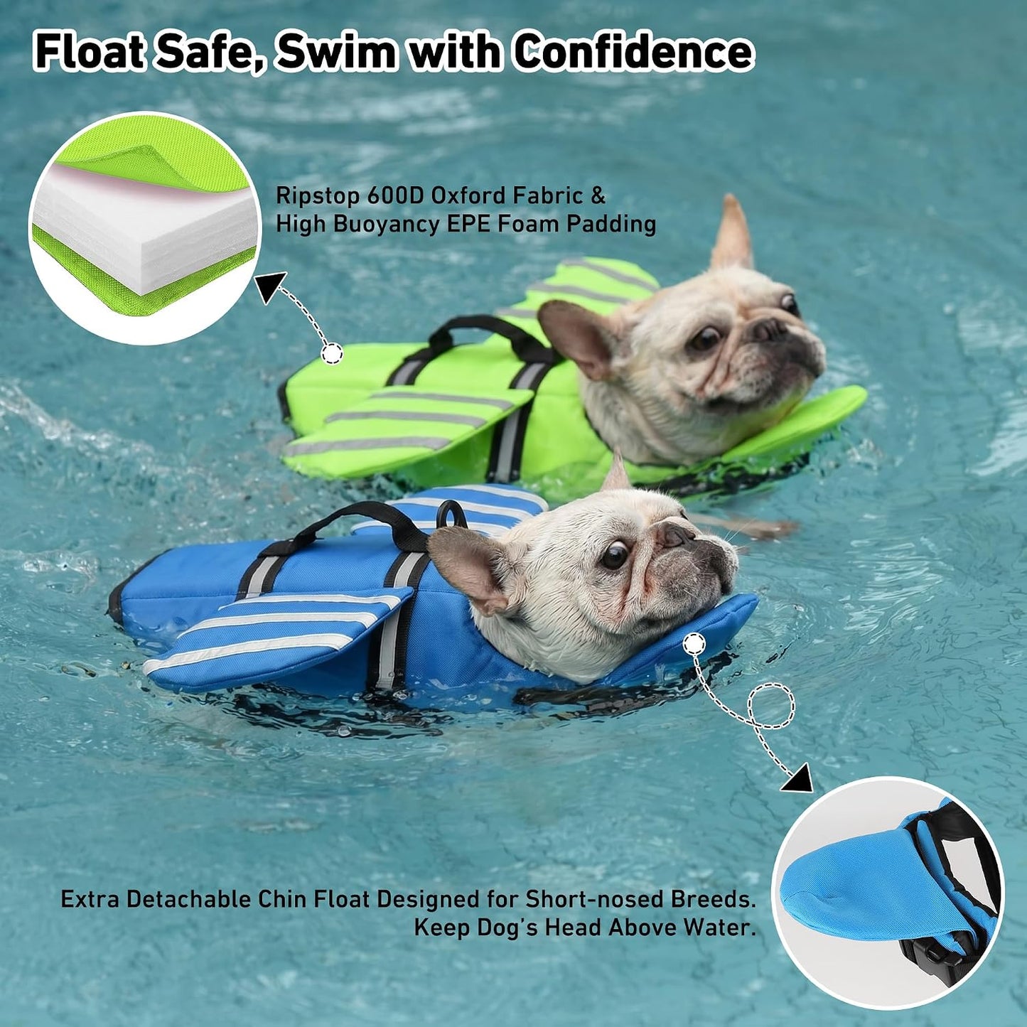 🔥 Best Seller 🐶Dog Life Jacket | Maximum Buoyancy & Ultimate Water Safety-8YF7