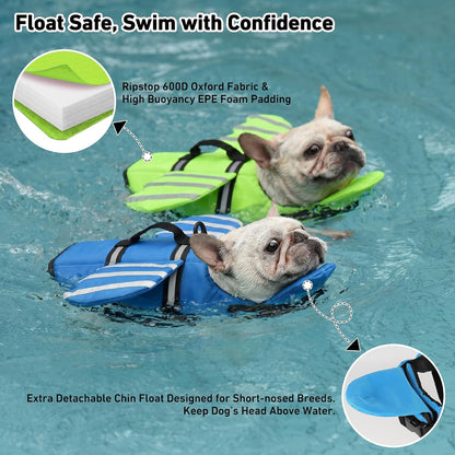 🔥 Best Seller 🐶Dog Life Jacket | Maximum Buoyancy & Ultimate Water Safety-8YF7