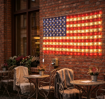 🔥LIMITED 50% OFF Today | 420 LED Flag String Lights – Turn Any Porch Or Party Space Into A Glowing Celebration Spot-8YF7