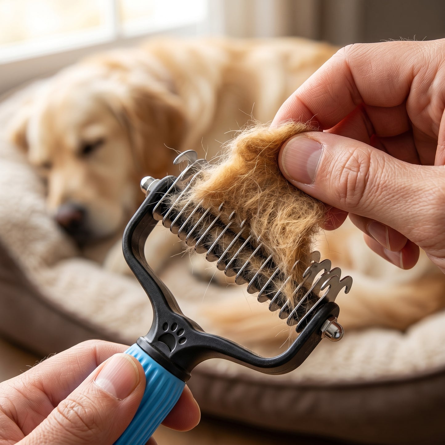 🔥HOT SALE!💯 Professional Deshedding Tool For Dogs And Cats,Shedding Removal Easy to Use Essential Grooming-8SA8