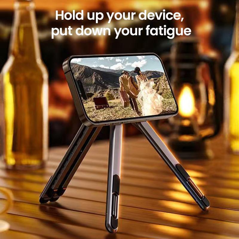 💥LIMITED TIME DISCOUNT💥Magnetic Foldable Aluminum Laptop & Tablet Stand 📱| 8-Height Adjustable Ergonomic Dual Device Desk Riser💻-8HJ9