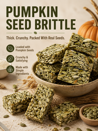 Pumpkin seed brittle – naturally strengthens the kidneys and protects the bladder from the inside out-Ray