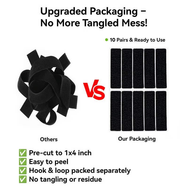🔥 Up to 50% OFF 🛠️ Heavy-Duty Hook & Loop Adhesive Tape – Strong Double-Sided Sticky Mounting Strips-8YF7