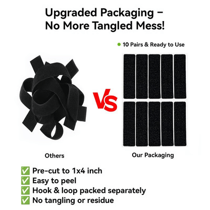 🔥 Up to 50% OFF 🛠️ Heavy-Duty Hook & Loop Adhesive Tape – Strong Double-Sided Sticky Mounting Strips-8YF7