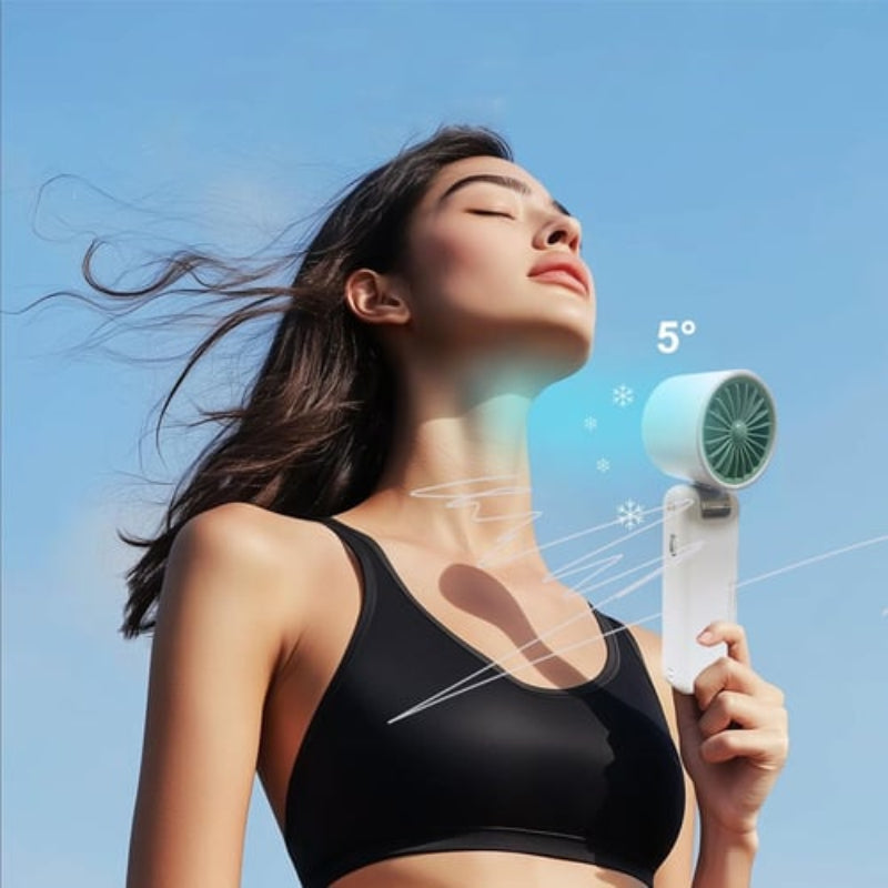 ❄️ Up to 50% OFF 🌬️ Handheld Semiconductor Cooling Fan – Portable Ice-Cold Rechargeable Mini Fan-8YF7