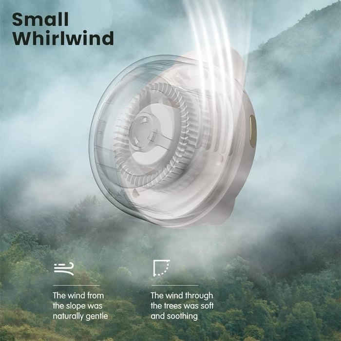 🥶 Little Whirlwind Clip Waist & Neck Fan ✨ – Hands-Free Portable Cooling Fan with Powerful Airflow-8CR5