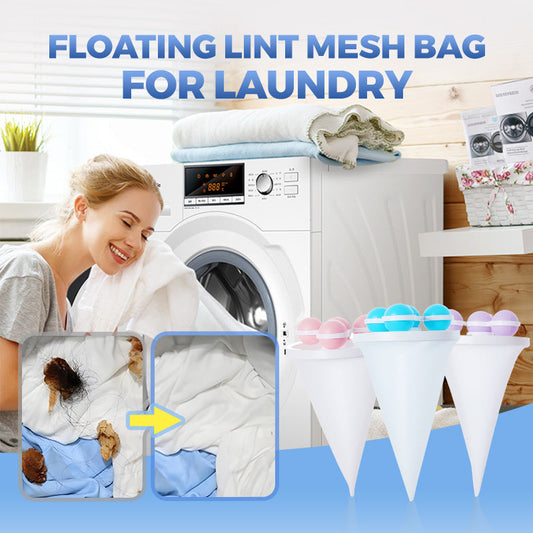 🧺 Up to 50% OFF ✨ Washing Machine Hair Catcher Filter – Floating Lint & Pet Hair Removal Laundry Ball-8YF7