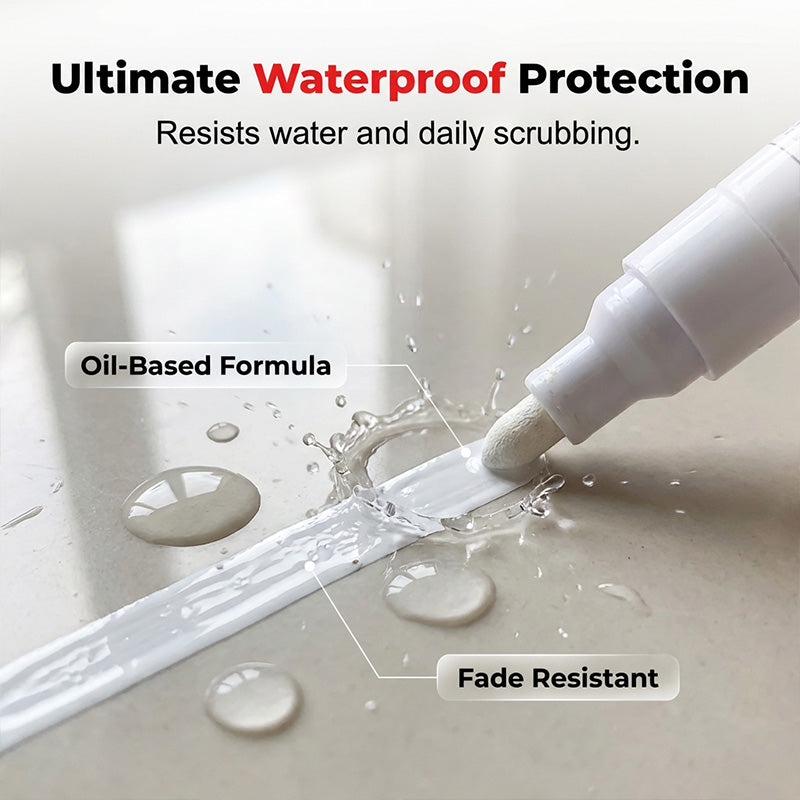 🖌️Tile Grout Repair Marker Pen✨ Renew Your Tile Grout in Seconds – Waterproof, Precision Marker for Home Renovation! ✨-8SA8