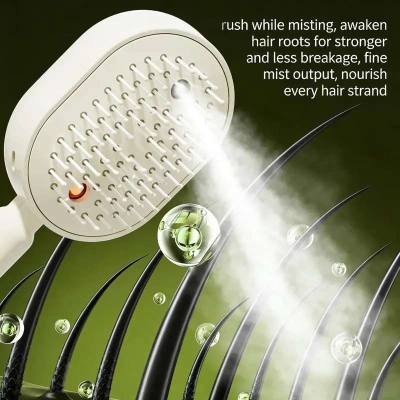 🔥Last chance to grab it for 50% off🔥Electric Spray Air Cushion Massage Comb 🥇 – Relaxing Scalp Massage & Frizz-Free Hair Care-8CR5