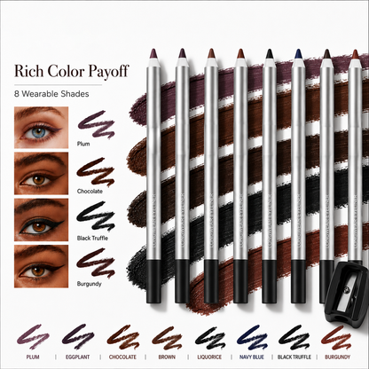 ✨⌚️24HR Waterproof Eyeliner Pencil💄– Smudge-Proof, Long-Lasting & Ultra-Smooth Precision Liner-8CR5