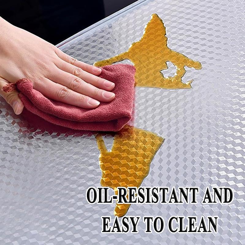 Self-Adhesive Removable Aluminum Foil Sticker, Oil Proof Heat Resistant, Easy Clean-8CR5