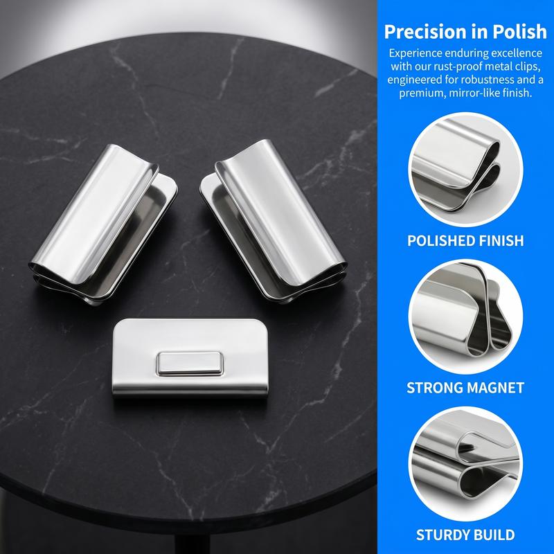 🔥 HOT SALE 50% OFF 🧲 Magnetic Curtain Clips – Strong Double-Sided Light Blocking Clips (10 Pairs)-8YF7