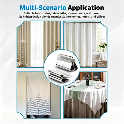 🔥 HOT SALE 50% OFF 🧲 Magnetic Curtain Clips – Strong Double-Sided Light Blocking Clips (10 Pairs)-8YF7