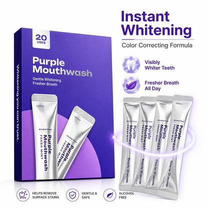 🦷Purple Mouthwash / Color Correcting Mouthwash StickWhiter Teeth in 30 Seconds. No Pain. Just Science-8CR5