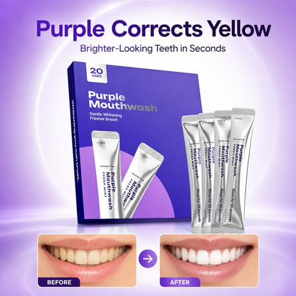🦷Purple Mouthwash / Color Correcting Mouthwash StickWhiter Teeth in 30 Seconds. No Pain. Just Science-8CR5