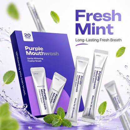 🦷Purple Mouthwash / Color Correcting Mouthwash StickWhiter Teeth in 30 Seconds. No Pain. Just Science-8CR5