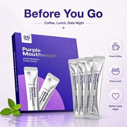 🦷Purple Mouthwash / Color Correcting Mouthwash StickWhiter Teeth in 30 Seconds. No Pain. Just Science-8CR5