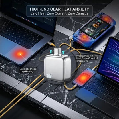 📱🔥140W Physical-Disconnect Battery Guard, auto&self eject charger,Smart Auto-Stop Charging Accessory for Mobile Smartphones & Handheld Devices-8CR5